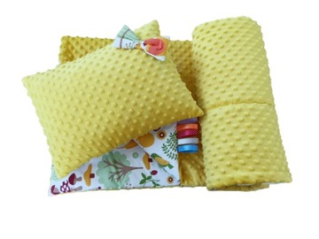 Одеяло Minky + хлопок 120х90 + комплект подушек