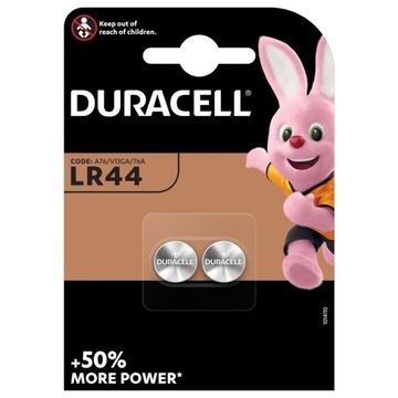 BATERIE ALKALICZNE DURACELL LR44 A76 1,5V 2szt