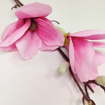 Магнолия одиночный розовый искусственный цветок