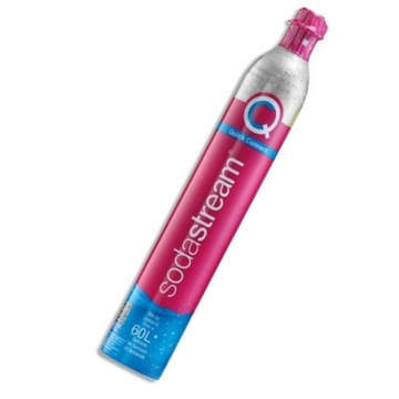 Nabój różowy cylinder z gazem CO2 Quick Connect Sodastream do Terra Duo Art