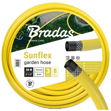 САДОВЫЙ ШЛАНГ 1/2 50М BRADAS ДЛЯ ПОЛИВА САДОВ SUNFLEX ПОЛИВ