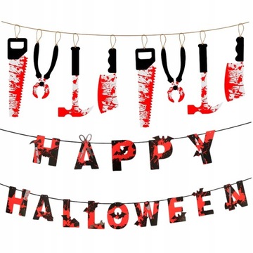 2 zestawy Halloween straszne dekoracje wisząc