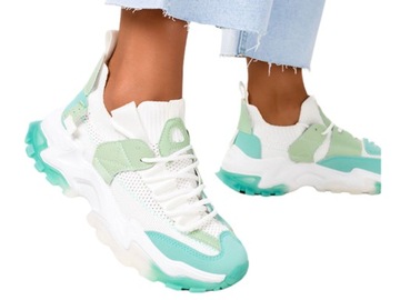 SNEAKERSY DAMSKIE BUTY SPORTOWE NA PLATFORMIE r 36