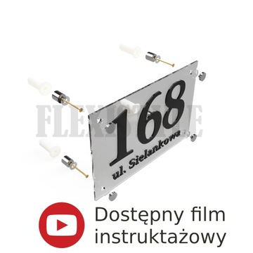 Адресная табличка с номером дома для 3D дома