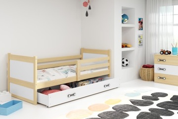 Детская кровать RICO 200x90 + MATRAC + RAIL