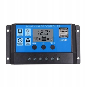 10A/20A/30A Auto Solar Charge Controller PWM Dual