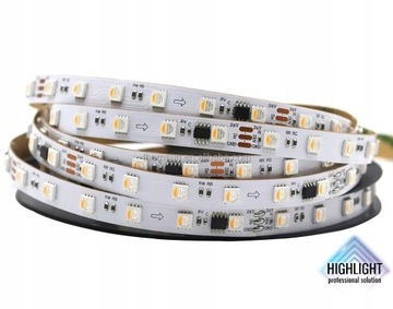 30m Taśma LED cyfrowa RGBW RGB+biały neutralny 60 LED 14,4W TM1814 24V