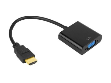 Przejście wtyk HDMI- gniazdo VGA (HDMI - VGA)