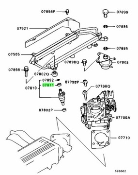 GUFERO VSTŘIKOVAČE OEM MITSUBISHI LANCER EVO 3-8 / ECLIPSE 3000GT