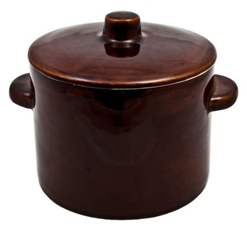 Garnek Kamionka 1,7l prosty z pokrywką