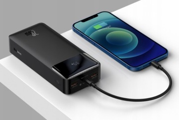 WYDAJNY DUŻY I MOCNY POWERBANK BASEUS 30000MAH 20W