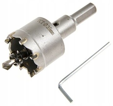 OTWORNICA WIDIOWA WIERTŁO KORONKA METALU DREWNA 35