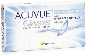Soczewki Acuvue OASYS for Astigmatism (6 sztuk) moc -5,25 cyl -1,25 oś 020
