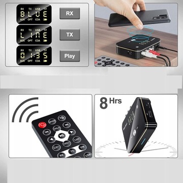 FM-передатчик Bluetooth 5.0, приемник AUX 3,5 мм