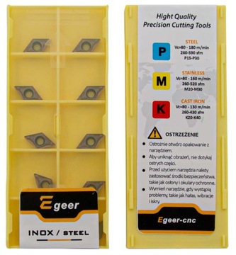 PŁYTKI WĘGLIKOWE DCMT070204 EX9030 INOX10 szt.