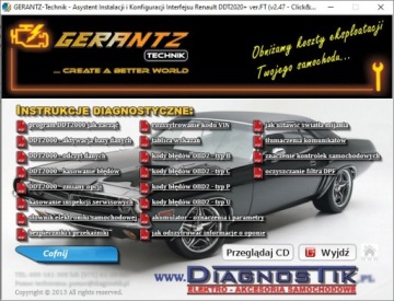 Renault DDT2020+ v2.1 Renolink, DDT4All, кабель CAN
