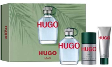 ORYGINALNY ZESTAW HUGO BOSS HUGO MAN 3 ELEMENTY