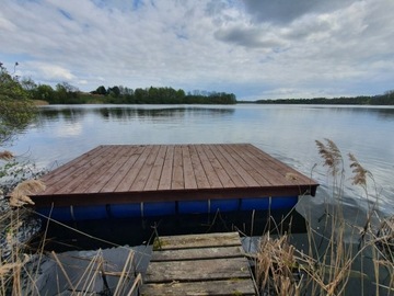 Модуль пристани для яхт с плавучим мостом и плотом