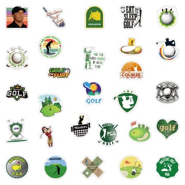 WLEPKI NAKLEJKI WODOODPORNE MIX GOLF 50 szt