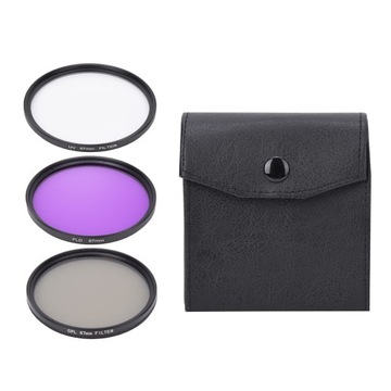 3 szt. 67mm UV CPL FLD Camera Filters Kit do