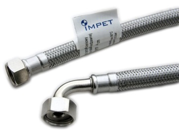 Wężyk kolankowy do wody 1/2'' x 3/8'' 30mm IMPET