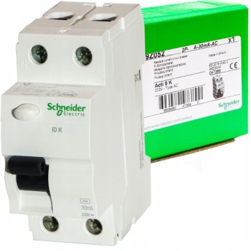 Устройство защитного отключения 2П 25А 30мА AC IDK-25-2-30-AC A9Z05225 SCHNEIDER