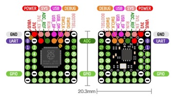 PGA2040 8 МБ совместим с Raspberry Pi Pico
