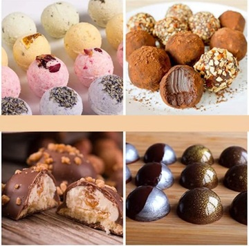 ФОРМА СИЛИКОНОВАЯ ПОЛУСФЕРЫ 36 шт ШАРИКИ ДЛЯ ШОКОЛАДА И ПРРАЛИНЕ 889