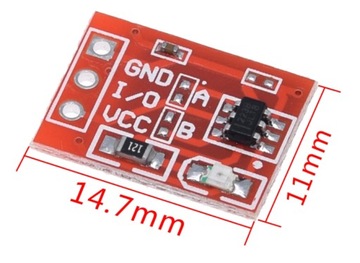 Один модуль сенсорного датчика Arduino TTP223
