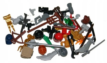 АКСЕССУАРЫ ДЛЯ ФИГУРОК LEGO MIX ВЕСОМ 20 ГРАММ