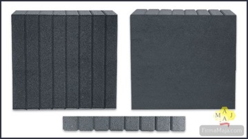 Бетонные бордюры частокола высотой 80 см, графит