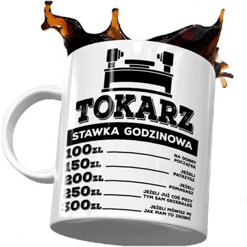 Kubek Super Tokarz Stawka Godzinowa