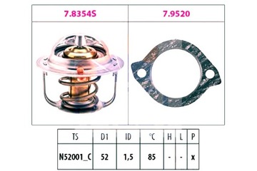 FACET TERMOSTAT MAZDA 85C 323 F