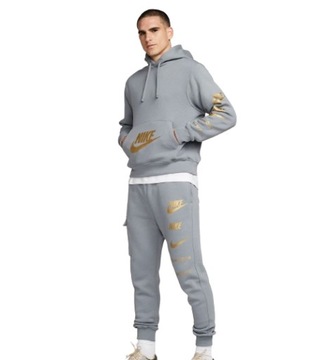 NIKE MĘSKI KOMPLET DRESOWY bluza kangurka spodnie joggery