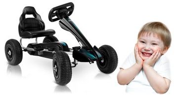 КАРТ С ПЕДАЛАМИ ДЛЯ ДЕТЕЙ, НАДУВАННЫЕ КОЛЕСА, ЖЕСТКИЕ