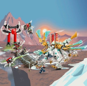 LEGO NINJAGO БЛОКИРУЕТ ЛЕДЯНОГО ДРАКОНА ЗЕЙНА 71786