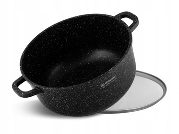 FUNKCJONALNY GARNEK MARMUROWY 5,6 l INDUKCJA 26 cm EDENBERG 8119