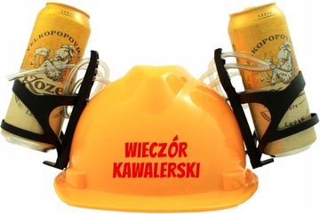ŻÓŁTY KASK HEŁM NA WIECZÓR KAWALERSKI ŚLUB Y4
