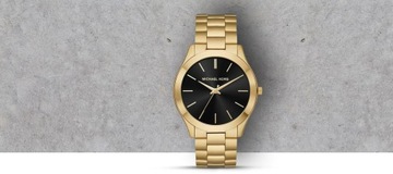 Zegarek Męski Michael Kors Slim Runway Złoty na bransolecie