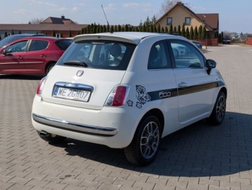 Fiat 500 II Hatchback 3d 1.2 69KM 2009 Fiat 500 Klima Alu Tempomat Serwis Gwarancja 1.2 Benzyna 69KM, zdjęcie 13