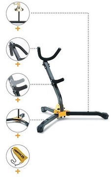 HERCULES DS530BB STATYW NA SAKSOFON STOJAK DO SAKSOFONU SKŁADANY STABILNY