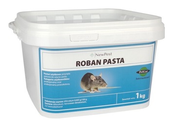 Trutka na MYSZY i szczury Roban pasta 1 kg saszetki 15 g karma dla gryzoni