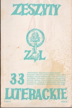 Zeszyty literackie 33 zima 1991 1 / 1991