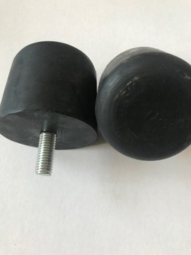 РЕЗИНОВЫЙ БАМПЕР КРУГЛЫЙ 60X50 1 ВИНТ M10