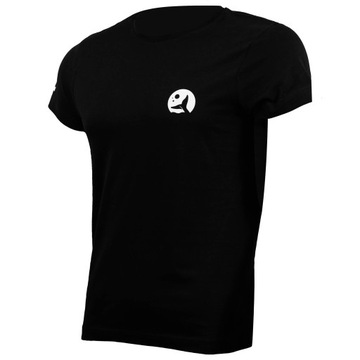 Koszulka Wędkarska T-Shirt Z Logo Moonfin Black Tee r. L