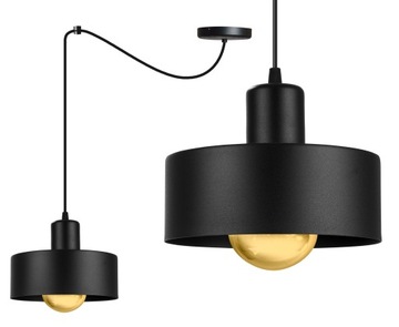 LAMPA WISZĄCA NOWOCZESNA PAJĄK KLOSZ METALOWY