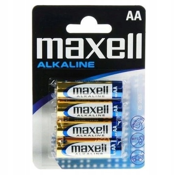 Bateria alkaliczna Maxell AA 4 szt. do Lampki 3D