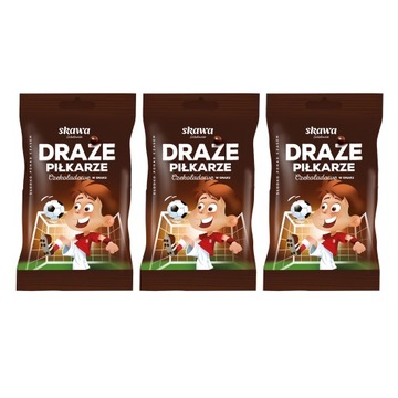 Skawa Draże Piłkarze Czekoladowe 70g x 3 szt