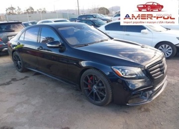 Mercedes Klasa S W222 2018 Mercedes-Benz Klasa S 63 Amg 4Matic 2018 4.0l 4.0 Benzyna 603KM