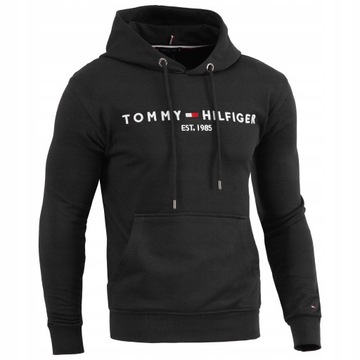 Bluza Tommy Hilfiger z kapturem czarny r. XL